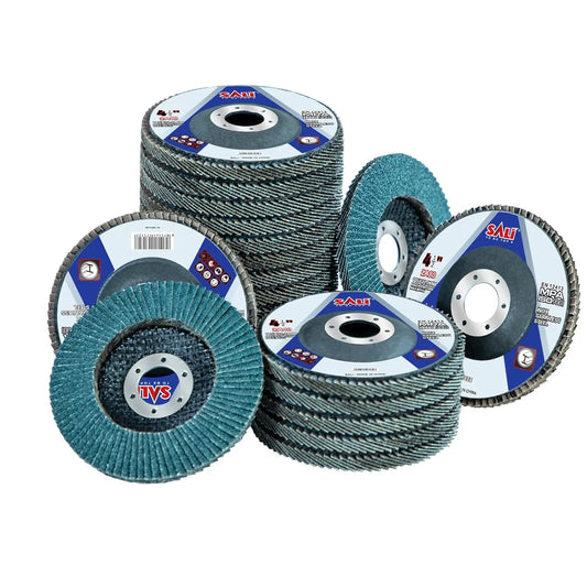 Sali 24 Pack Zirconia Flap Disc 80 Grit 4.5" x 7/8-Inch Sanding Disc Bevel Type #29 Premium and Industrial Grade Angle Grinder Grinding Wheel High Performance Edge Grinding