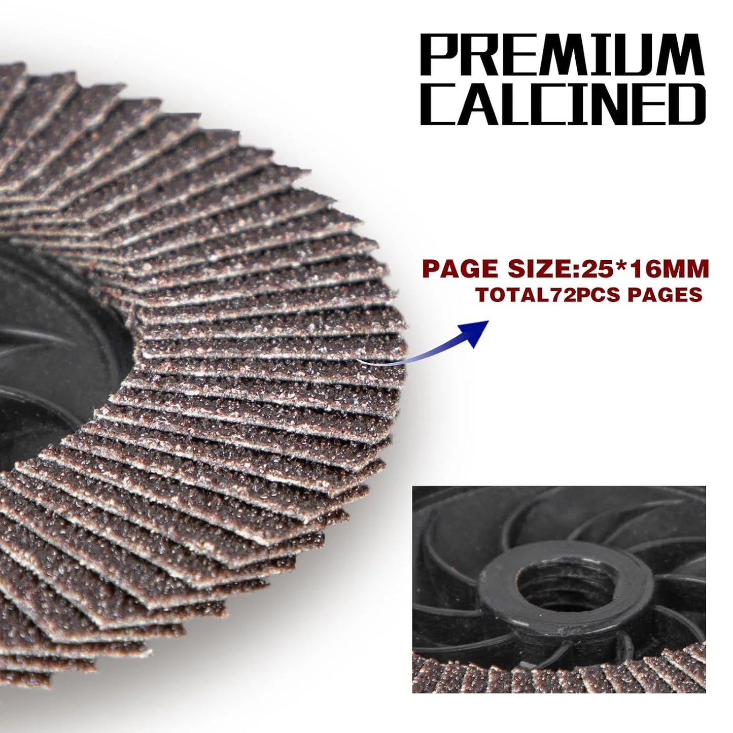 Sali 10 Pack Flap Disc 40 Grit 4.5" x 5/8-11 Sanding Disc Bevel Type #27 Premium and Industrial Grade Angle Grinder Grinding Wheel Finishing for Stainless Steel, Sheet Metal