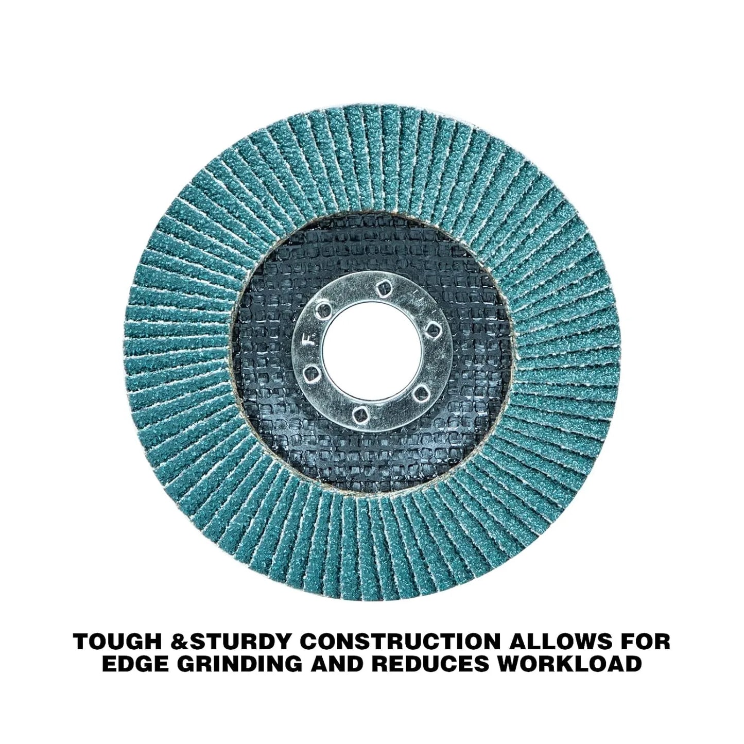 Sali 10 Pack Zirconia Flap Disc 40 Grit 4PCS/ 60 Grit 2PCS/ 80 Grit 2PCS/120 Grit 2PCS 4.5" x 7/8-Inch Sanding Disc Bevel Type #29 Premium and Industrial Grade High Performance Edge Grinding Wheel