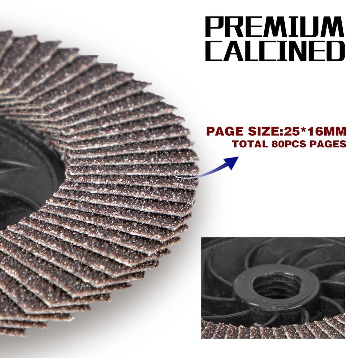 Sali 10 Pack Flap Disc 60 Grit 4.5" x 5/8-11 Sanding Disc Bevel Type #27 Premium and Industrial Grade Angle Grinder Grinding Wheel Finishing for Stainless Steel, Sheet Metal