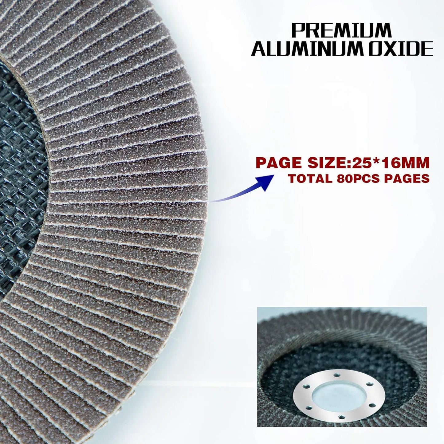 Sali 10 Pack Flap Disc 120 Grit 7" x 7/8-Inch Sanding Disc Bevel Type #29 Premium and Industrial Grade Angle Grinder Grinding Wheel High Performance Edge Grinding