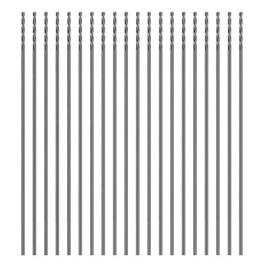SALI Cobalt Aircraft Extension Drill Bits 20 pcs,5/64"×6" Long Length Drill Bits for Drilling into Sheet Metal, Stainless, Aluminum, Wood, & Copper