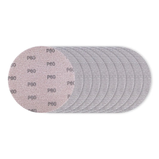 SALI 10 Pcs Sandpaper Mesh Abrasive 9 Inch Drywall Sander Sandpaper, Dust-Free Hook and Loop Drywall Sanding Disc for Car Wood Metal Polishing & Grinding P60