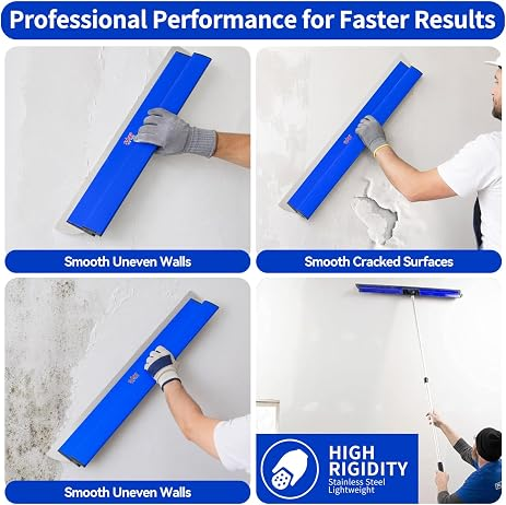 32" Stainless Steel Drywall Skimming Blade