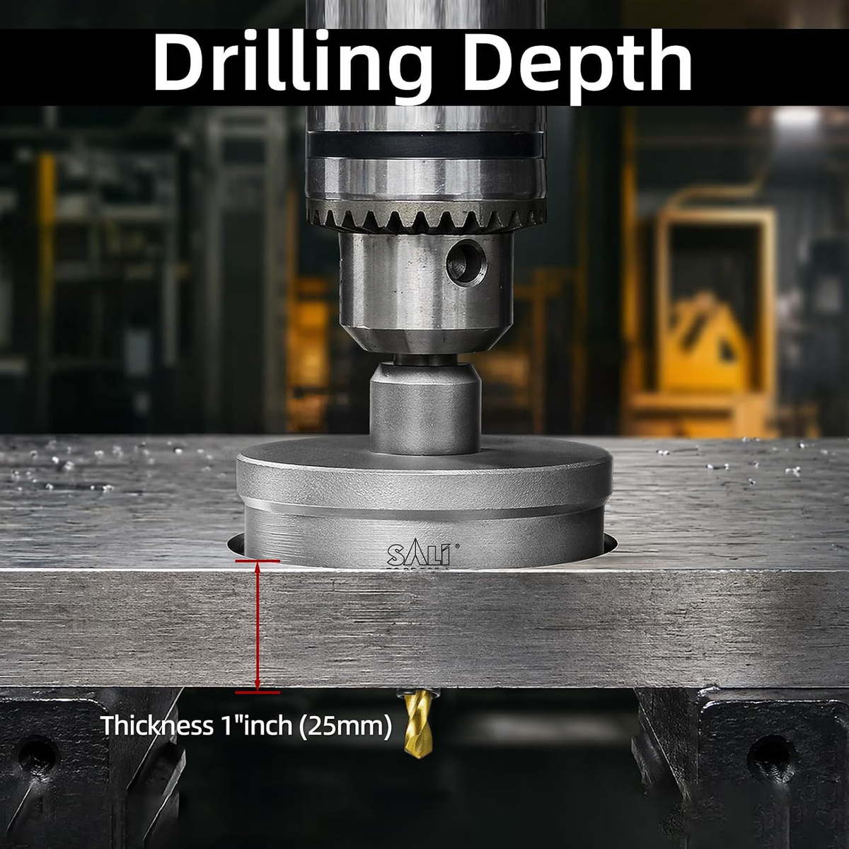 SALI 1-3/4"(45mm) TCT Hole Saw Kit with Titanium-Plated Pilot Drill for Metal & Stainless Steel
