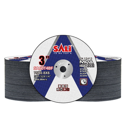 SALI Cut Off Wheels 3 Inch General Purpose Metal Cutting Wheel for 3 in Angle Grinders and Die Grinders- Cutting Disc Aggressive Cutting 3 * 1/32 * 1/4?Operating Up to 20380 RPM and 80