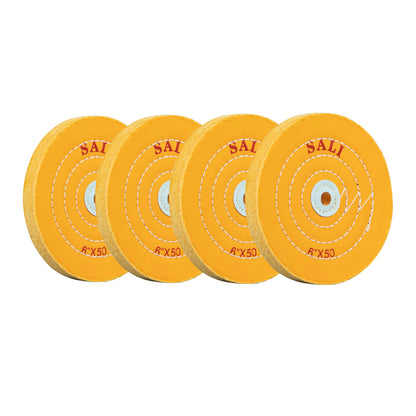 SALI 4 Pack Polishing Wheel for Bench Grinder Buffing Wheel 6 Inch for Buffer Polisher Pad 1/2'' Arbor Hole
