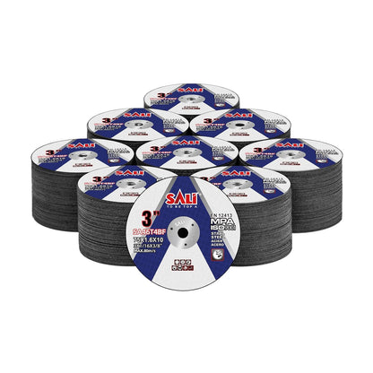 SALI Cut Off Wheels 3 Inch General Purpose Metal Cutting Wheel for 3 in Angle Grinders and Die Grinders- Cutting Disc Aggressive Cutting 3" x 1/16" x 3/8" Operating Up to 20380 RPM and 80 M/S