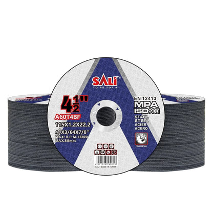SALI 100 Pack Cut Off Wheel 4 1/2 Inch Cutting Wheels 4-1/2" x 3/64" x 7/8" for Metal & Stainless Steel, Angle Grinder Cutting Wheel,Cutting Discs with Aggressive Cutting