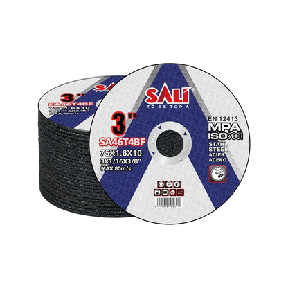SALI 25 Pack Cut Off Wheels 3 Inch General Purpose Metal Cutting Wheel for 3 in Angle Grinders and Die Grinders- Cutting Disc Aggressive Cutting 3" x 1/16" x 3/8" Operating Up to 20380 RPM and 80 M/S