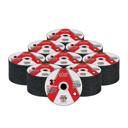 SALI 200 Pack Cut Off Wheels Cutting Wheels 3" x 1/16" x 3/8" Professional Cutting Stainless Steel for 3 in Angle Grinders and Die Grinders- Cutting Disc Aggressive Cutting Operating Up to 20380 RPM