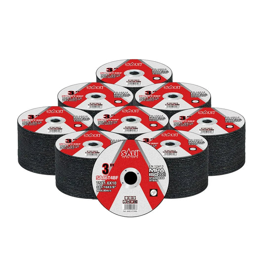 SALI 200 Pack Cut Off Wheels Cutting Wheels 3" x 1/16" x 3/8" Professional Cutting Stainless Steel for 3 in Angle Grinders and Die Grinders- Cutting Disc Aggressive Cutting Operating Up to 20380 RPM