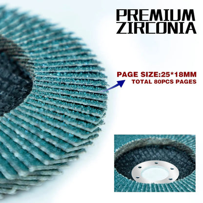 Sali 20 Pack Zirconia Flap Disc 40 Grit 4.5" x 7/8-Inch Sanding Disc Bevel Type #29 Premium and Industrial Grade Angle Grinder Grinding Wheel High Performance Edge Grinding
