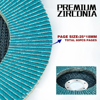 Sali 10 Pack Zirconia Flap Disc 40 Grit 7" x 7/8-Inch Sanding Disc Bevel Type #29 Premium and Industrial Grade Angle Grinder Grinding Wheel High Performance Edge Grinding