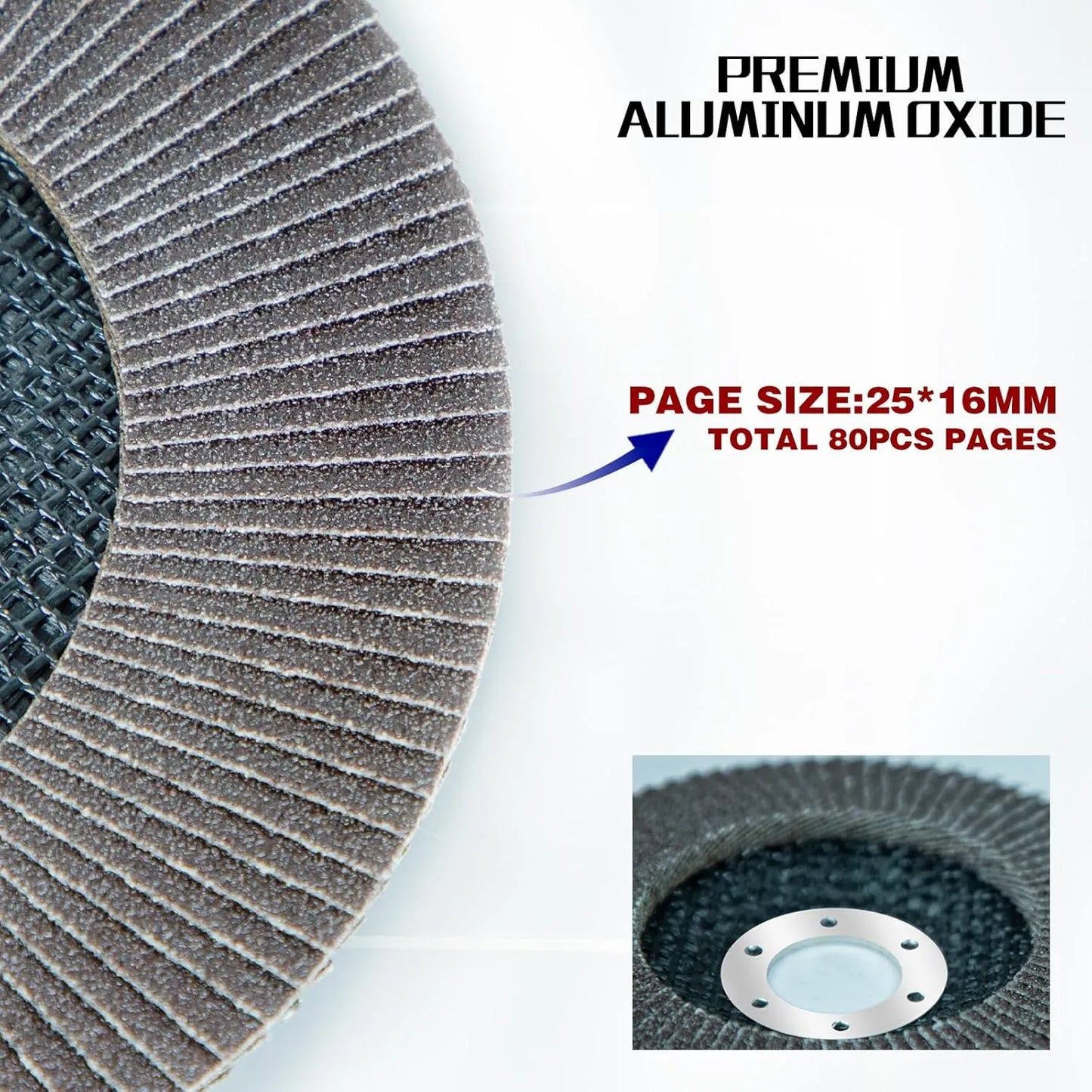 Sali 10 Pack Flap Disc 60 Grit 7" x 7/8-Inch Sanding Disc Bevel Type #29 Premium and Industrial Grade Angle Grinder Grinding Wheel High Performance Edge Grinding