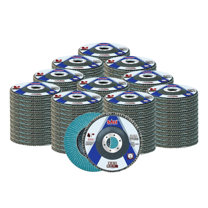 Sali 100 Pack Zirconia Flap Disc 80 Grit 4.5" x 7/8-Inch Sanding Disc Bevel Type #29 Premium and Industrial Grade Angle Grinder Grinding Wheel High Performance Edge Grinding