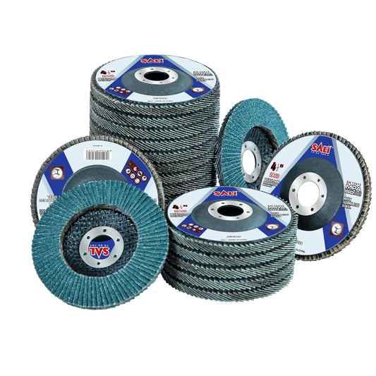 Sali 20 Pack Zirconia Flap Disc 60 Grit 4.5" x 7/8-Inch Sanding Disc Bevel Type #29 Premium and Industrial Grade Angle Grinder Grinding Wheel High Performance Edge Grinding