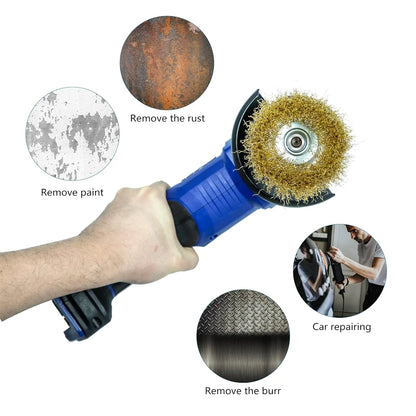 SALI 24 Pack Wire Cup Brush, 3 Inch Coarse Crimped Cup Brush for Grinders, with 5/8-11 Inch Arbor for Heavy Cleaning Rust, Stripping and Abrasive, for Angle Grinder