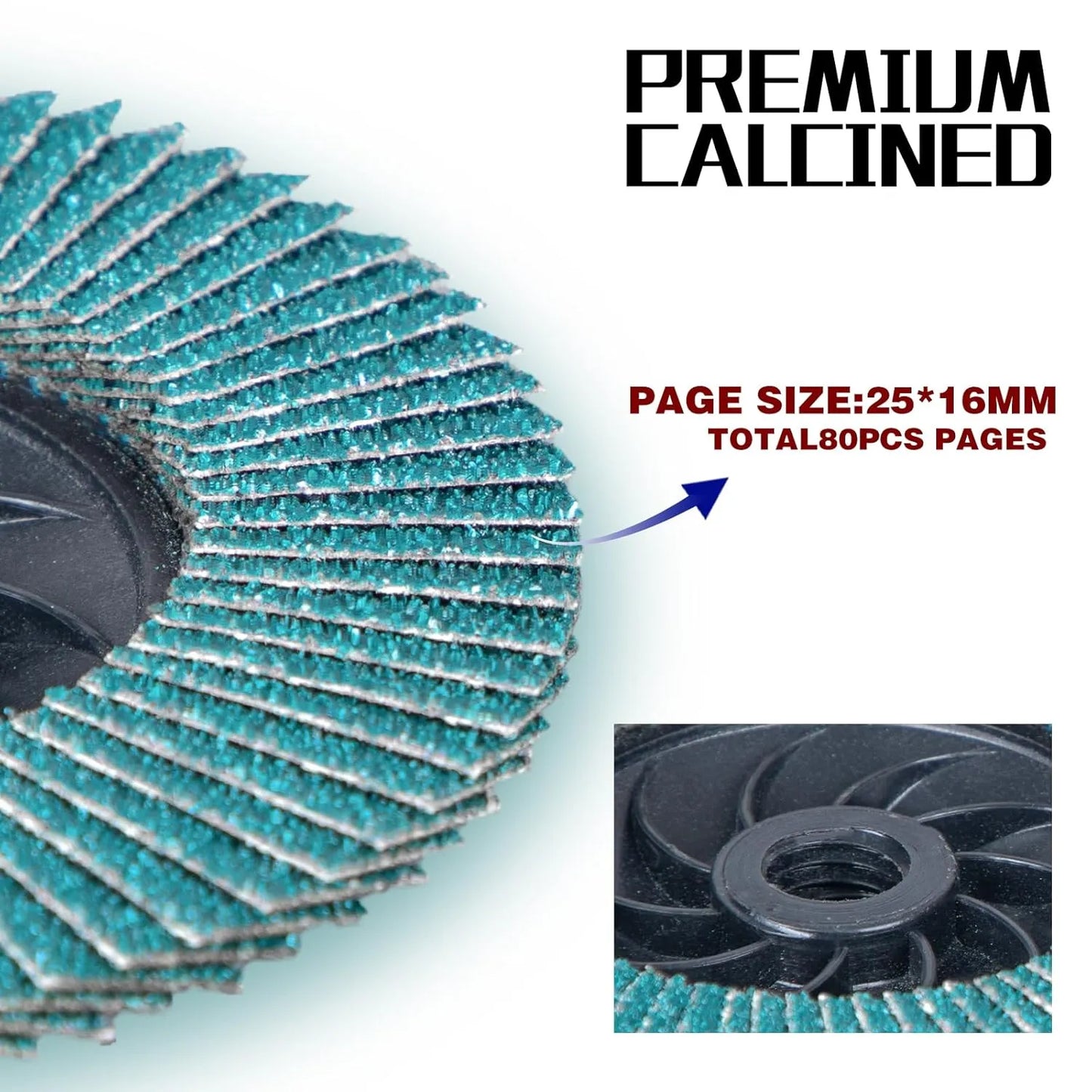 Sali 10 Pack Zirconia Flap Disc 80 Grit 4.5" x 5/8-11 Sanding Disc Bevel Type #27 Premium and Industrial Grade Angle Grinder Grinding Wheel Finishing for Stainless Steel, Sheet Metal