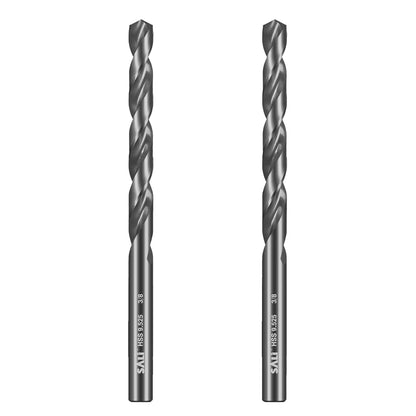 SALI Cobalt Aircraft Extension Drill Bits,3/8"×6" Long Length Drill Bits for Drilling into Sheet Metal, Stainless, Aluminum, Wood, & Copper