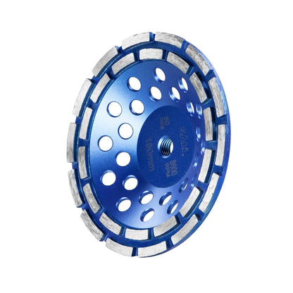 SALI 7 Inch Concrete Grinding Wheels 28 Turbo Diamond Segments 5/8-11 Arbor Diamond Grinding Wheel Fit for Paint, Epoxy, Mastic, Coating Removal