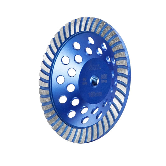 SALI 7 Inch Concrete Grinding Wheels 43 Turbo Diamond Segments 5/8-11 Arbor Diamond Grinding Wheel Fit for Paint, Epoxy, Mastic, Coating Removal