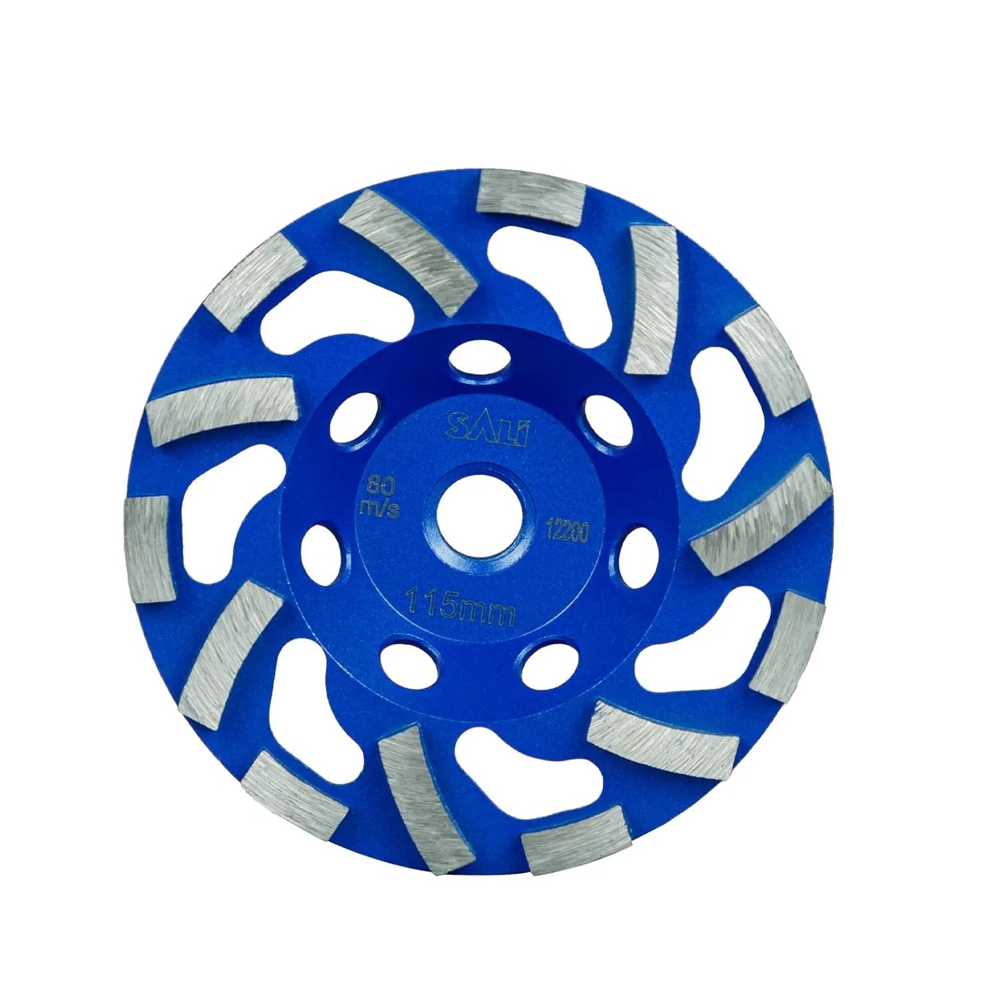 SALI 4.5 Inch Concrete Grinding Wheels 14 Turbo Diamond Segments 5/8-11 Arbor Diamond Grinding Wheel Fit for Paint, Epoxy, Mastic Coating Removal with CDB New Technology