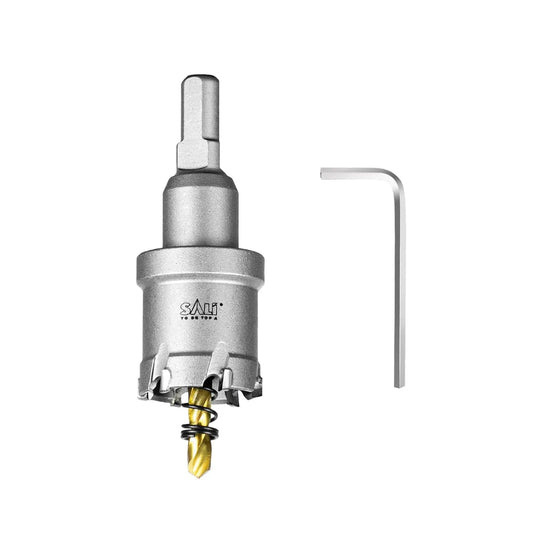 SALI 1-3/16" (30mm) TCT Hole Saw Kit Tungsten Carbide Tipped Hole Saw Drill Bit with Titanium-Plated Pilot Drill bit for Metal, Stainless Steel, Iron, Wood, Plastic