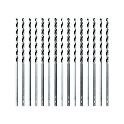 Sali 15pcs 5/16 inch Brad Point Wood Drill Bit Set Carbon Steel Wood Drill Bit Set for Hardwood, Plywood, Plastic Round Holes in All Types of Wood Extra Long 11 Inch