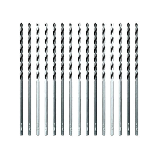 Sali 15pcs 5/16 inch Brad Point Wood Drill Bit Set Carbon Steel Wood Drill Bit Set for Hardwood, Plywood, Plastic Round Holes in All Types of Wood Extra Long 11 Inch
