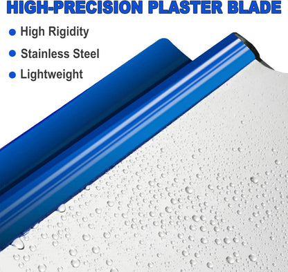 SALI Drywall Skimming Blade 32Inch/80cm Stainless Steel Drywall Smoothing Spatula for Large Working Area Wall Decoration Construction Tool Gyprock WallBoard Plasterboard