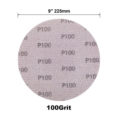 SALI 10 PCS Sandpaper Mesh Abrasive 9 inch Drywall Sander Sandpaper, Dust-Free Hook and Loop Drywall Sanding Disc for Car Wood Drywall Metal Polishing & Grinding P100