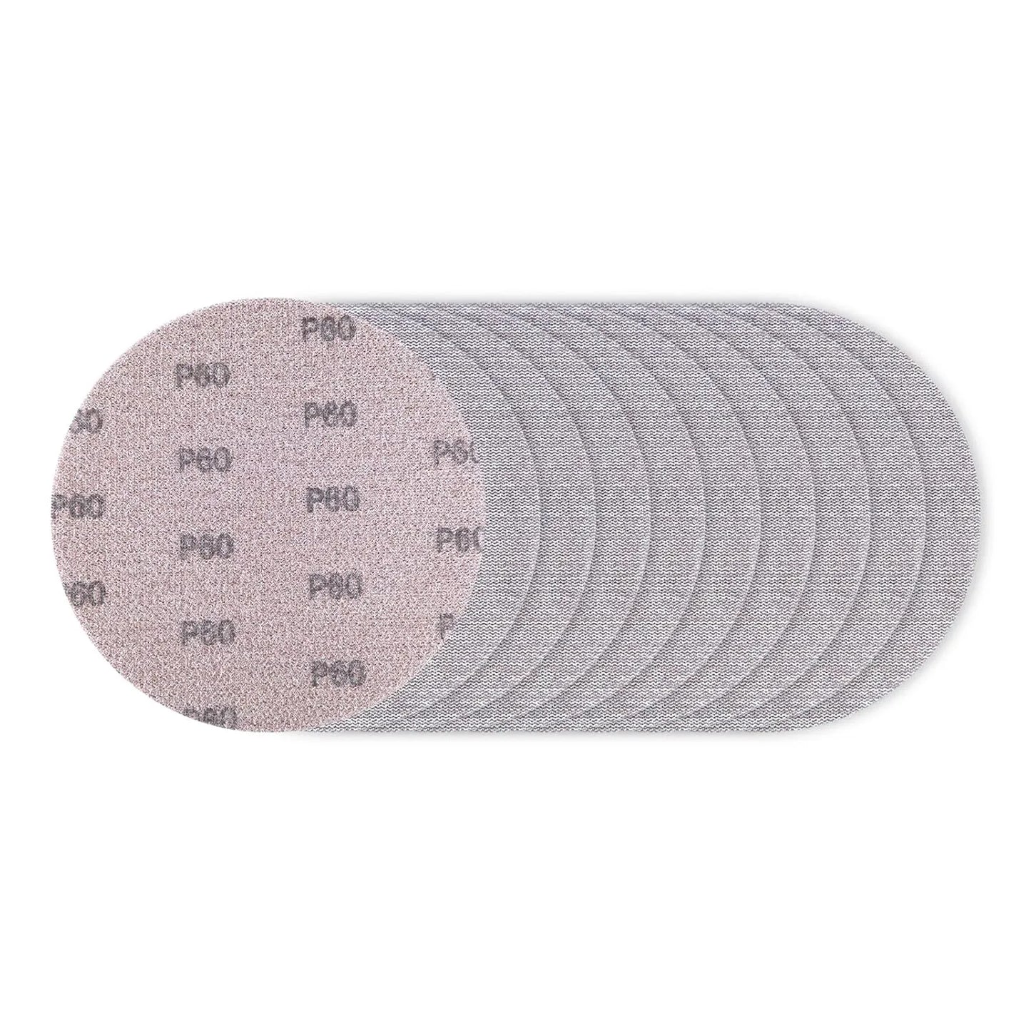 SALI 10 Pcs Sandpaper Mesh Abrasive 9 Inch Drywall Sander Sandpaper, Dust-Free Hook and Loop Drywall Sanding Disc for Car Wood Metal Polishing & Grinding P60