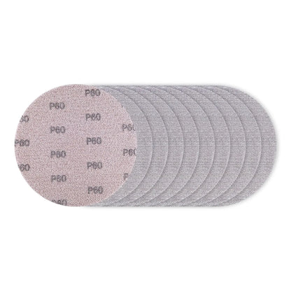 SALI 10 Pcs Sandpaper Mesh Abrasive 9 Inch Drywall Sander Sandpaper, Dust-Free Hook and Loop Drywall Sanding Disc for Car Wood Metal Polishing & Grinding P60