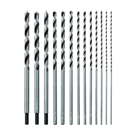 Sali Brad Point Wood Drill Bit Set Carbon Steel Wood Drill Bit Set for Hardwood, Plywood, Plastic Round Holes in All Types of Wood