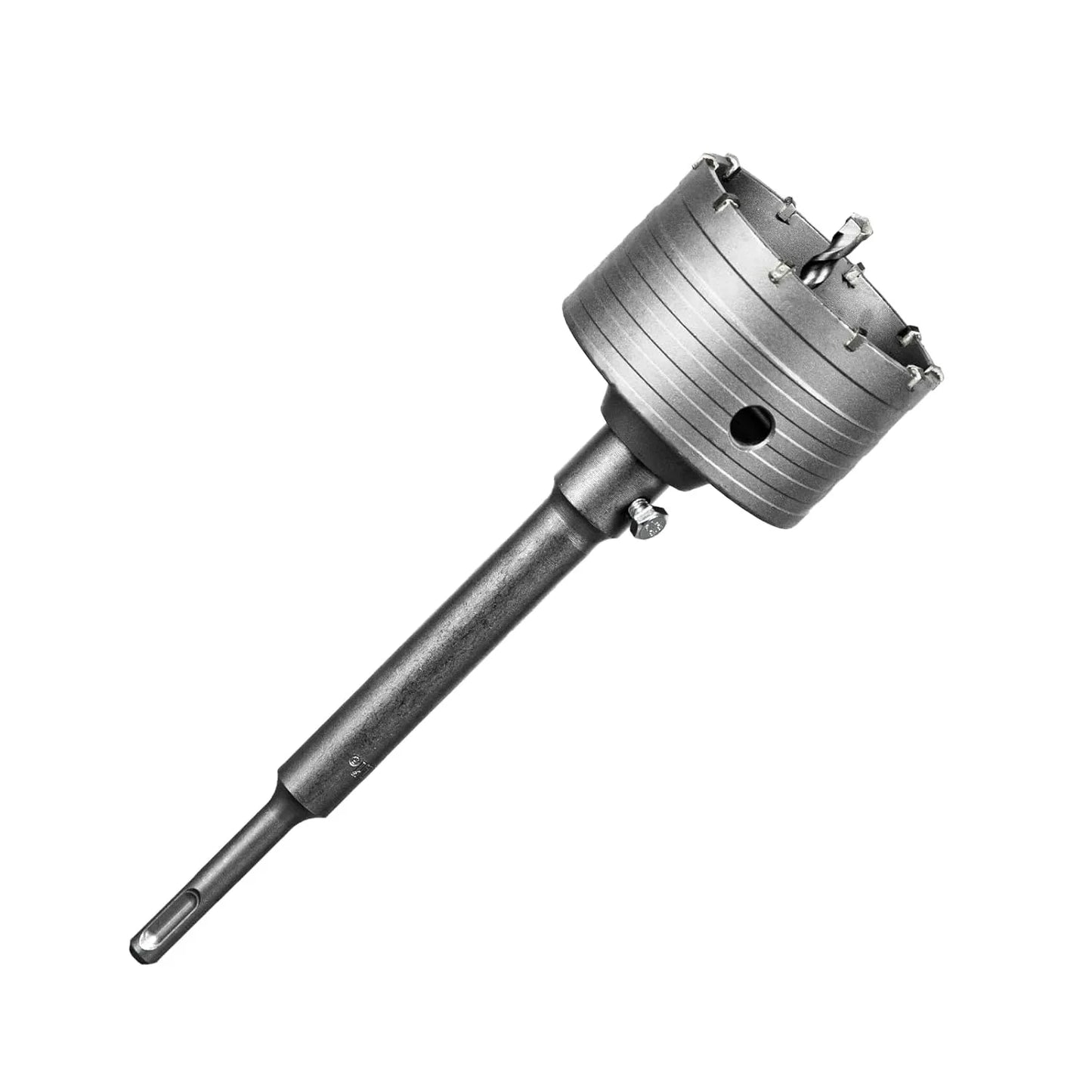 SALI Concrete Hole Saw Kits 3-1/2"（90mm） Tungsten Steel Wall Hole Cutter Drill Bit Sets with 220mm SDS Plus Shank Connecting Rod，110mm Center Positioning Drill Bits for Cinder Block,Brick,Adobe Wall