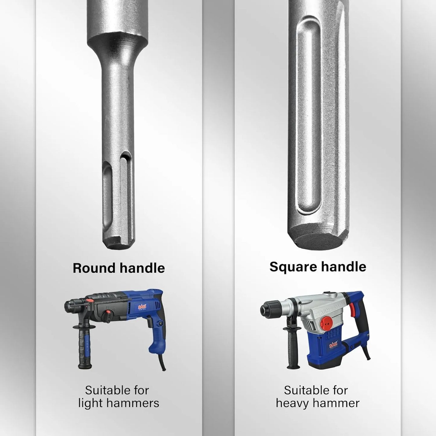 SALI Concrete Hole Saw Kits 3-1/2"（90mm） Tungsten Steel Wall Hole Cutter Drill Bit Sets with 220mm SDS Plus Shank Connecting Rod，110mm Center Positioning Drill Bits for Cinder Block,Brick,Adobe Wall