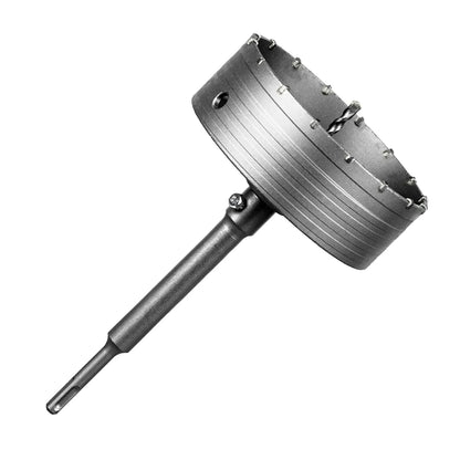 SALI Concrete Hole Saw Kits 6-5/16"（160mm）Tungsten Steel Wall Hole Cutter Drill Bit Sets with 220mm SDS Plus Shank Connecting Rod，110mm Center Positioning Drill Bits for Cinder Block,Brick,Adobe Wall
