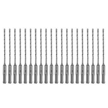 SALI SDS Plus Rotary Hammer Drill Bit  Concrete Drill Bit Kit Cross-Type Double Thread Carbide Material Suitable for Concrete, Brick, Cement Walls, Stone, Hammer Drill Bits for Concrete