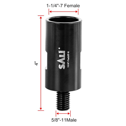 SALI Hardened Steel Core Drill Adapter Convertor 1-1/4"-7 Female to 5/8"-11 Male for Enhanced Drilling Efficiency, Ideal for Use with Diamond Core Bits