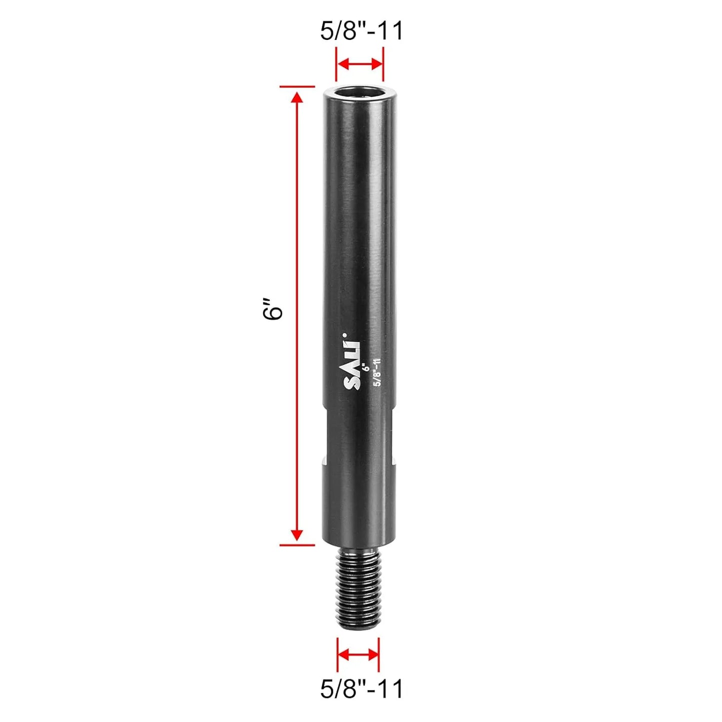 SALI 6" Extension Adapter for Core Drill Bits, Extension Rod with 5/8"-11 Thread Drill Bit Adapter for Threaded Diamond Hole Diamond Core Drill