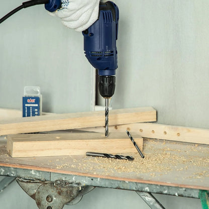 Sali Brad Point Wood Drill Bit Set Carbon Steel Wood Drill Bit Set for Hardwood, Plywood, Plastic Round Holes in All Types of Wood