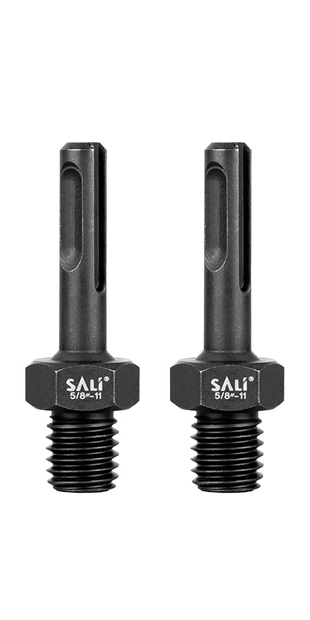 SALI 2PCS Core Drill Bit Adapter 5/8"-11 Thread Male to 3/8" SDS Plus Shank 5/8" -11 Male Drill Bit Adapter for Threaded Diamond Hole Saw Diamond Core Drill