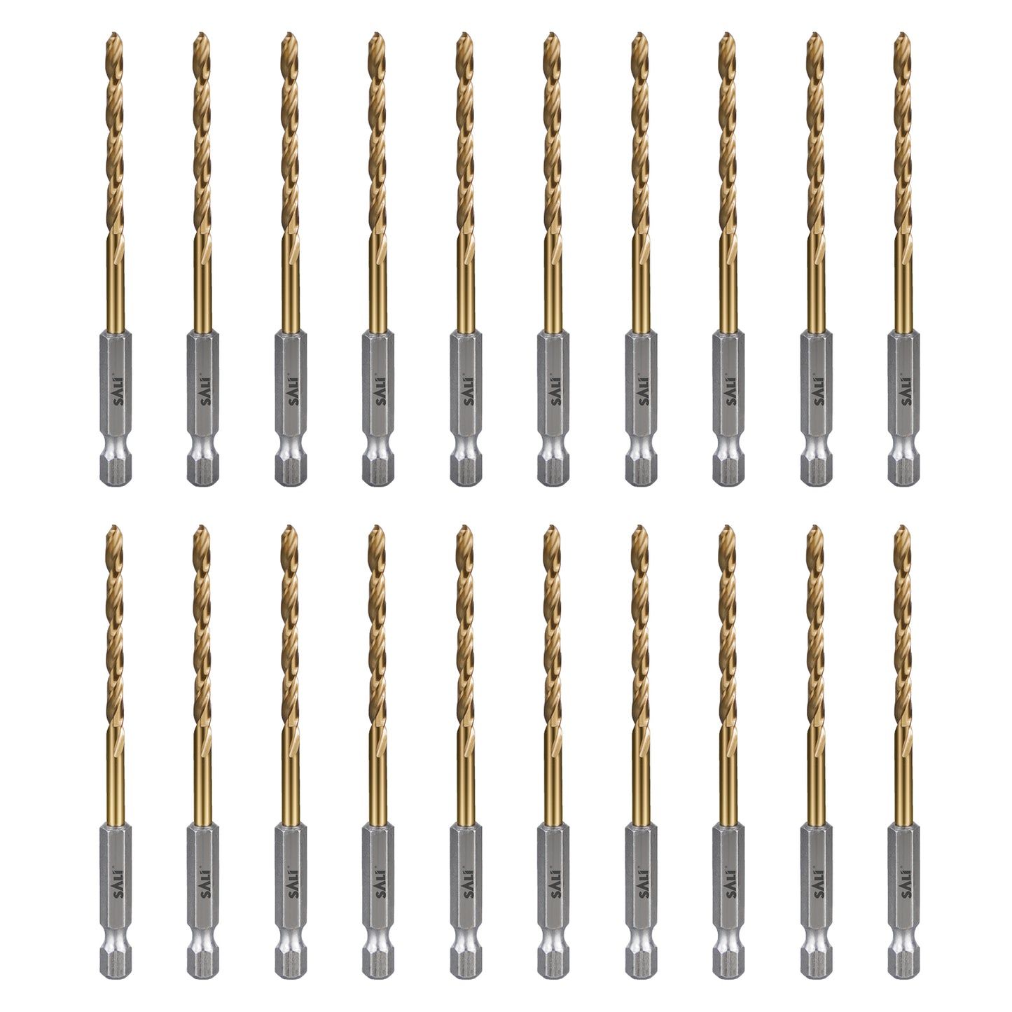 SALI M35 Cobalt Drill Bit , High Speed Steel Hex Shank Jobber Drill Bits for Metal, Alloy Steel, Aluminum and Copper Drilling