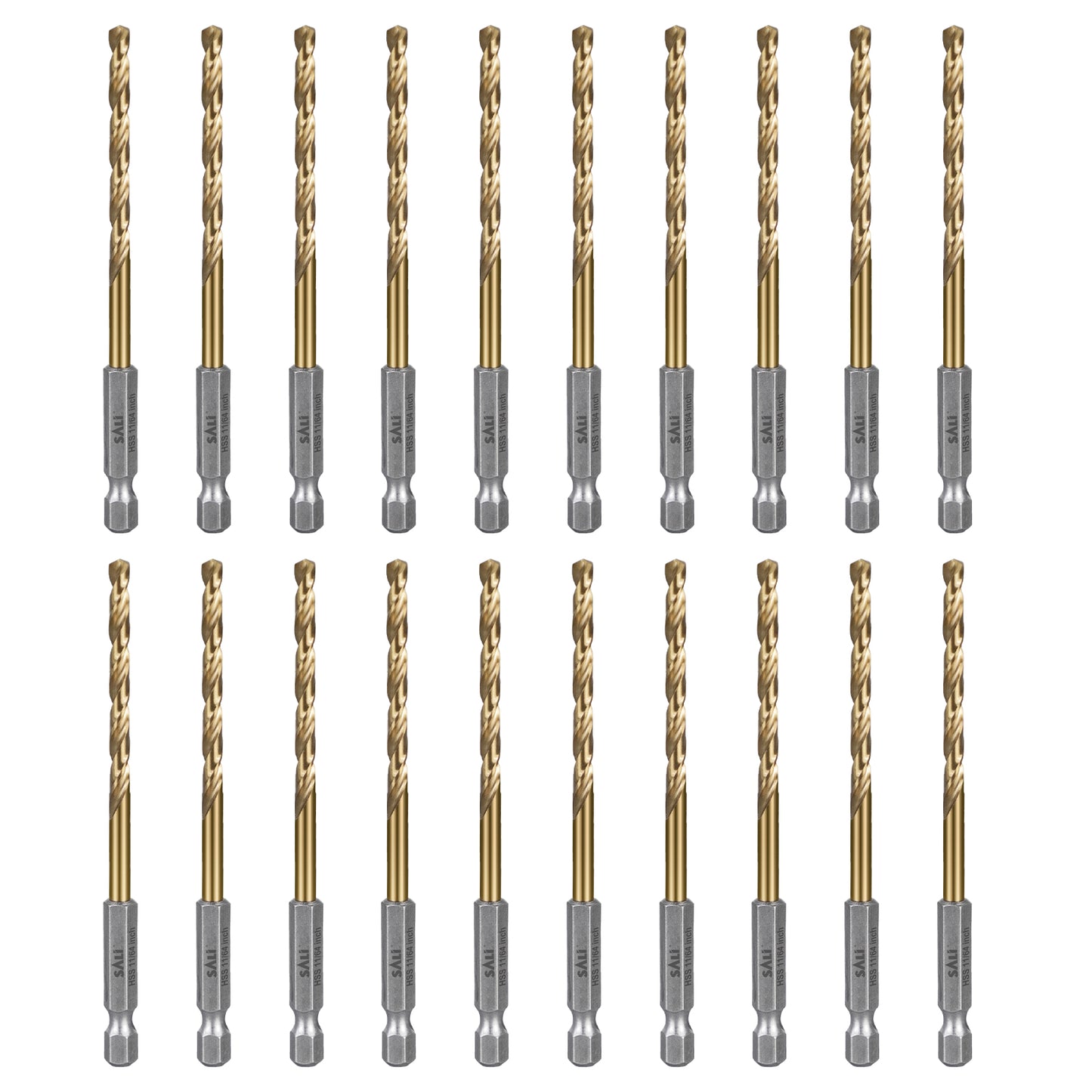 SALI M35 Cobalt Drill Bit , High Speed Steel Hex Shank Jobber Drill Bits for Metal, Alloy Steel, Aluminum and Copper Drilling