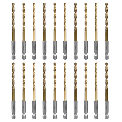 SALI M35 Cobalt Drill Bit , High Speed Steel Hex Shank Jobber Drill Bits for Metal, Alloy Steel, Aluminum and Copper Drilling