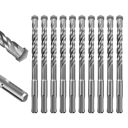 SALI SDS Plus Rotary Hammer Drill Bit, Carbide Tipped Concrete Drill Bit for Brick, Block, Stone and Masonry, Multiple Sizes Available