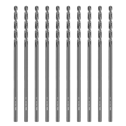 SALI High Speed Steel Aircraft Extension Drill Bits, Extra Long Drill Bit Set for Metalworking, Sheet Metal, Stainless Steel, Aluminum, Wood & Copper