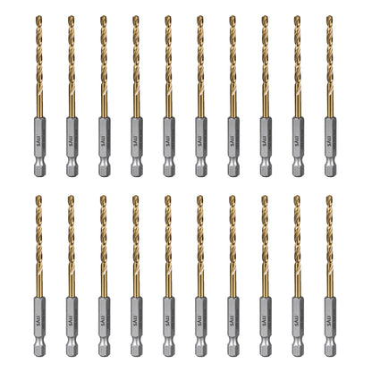 SALI M35 Cobalt Drill Bit , High Speed Steel Hex Shank Jobber Drill Bits for Metal, Alloy Steel, Aluminum and Copper Drilling