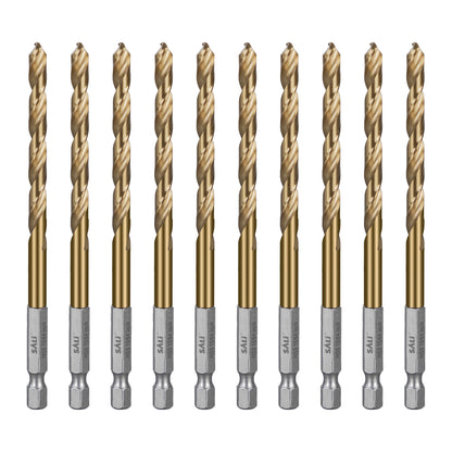SALI M35 Cobalt Drill Bit , High Speed Steel Hex Shank Jobber Drill Bits for Metal, Alloy Steel, Aluminum and Copper Drilling